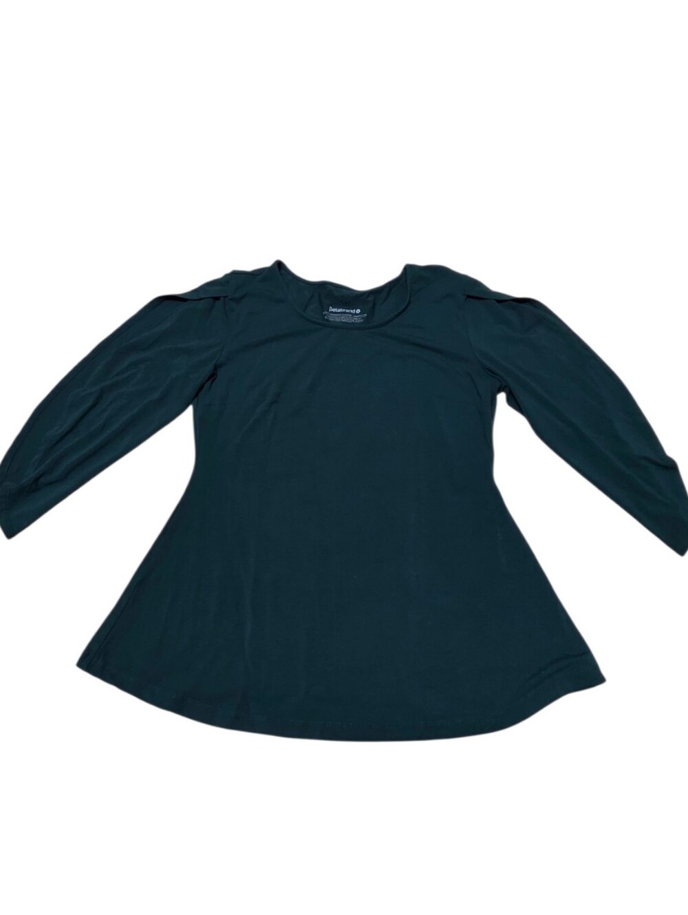 Betabrand Split 3/4 Sleeve Green Shirt